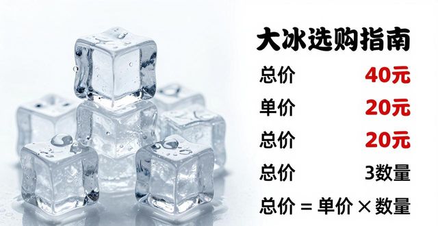 大冰块价格到底怎么算？嘉兴冰块选购指南